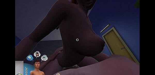  HOT Ebony POV VR Sims porn using WickedWhims 1080p